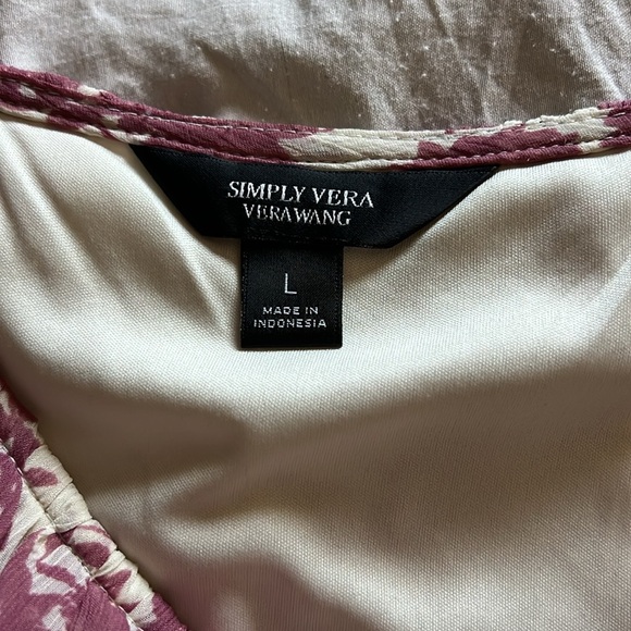 Simply Vera Floral Pink and White Dress - Picture 7 of 9